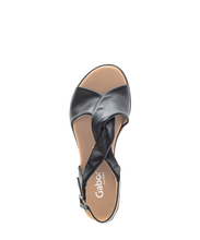 Load image into Gallery viewer, GABOR (Rich) - 82.751.27 - STRAPPY WEDGE SANDAL - Black