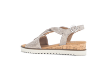 Load image into Gallery viewer, GABOR (Rich) - 82.751.95 - STRAPPY WEDGE SANDAL - Taupe Metallic