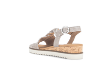 Load image into Gallery viewer, GABOR (Rich) - 82.751.95 - STRAPPY WEDGE SANDAL - Taupe Metallic