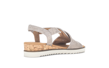 Load image into Gallery viewer, GABOR (Rich) - 82.751.95 - STRAPPY WEDGE SANDAL - Taupe Metallic