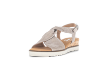 Load image into Gallery viewer, GABOR (Rich) - 82.751.95 - STRAPPY WEDGE SANDAL - Taupe Metallic