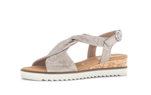 Load image into Gallery viewer, GABOR (Rich) - 82.751.95 - STRAPPY WEDGE SANDAL - Taupe Metallic