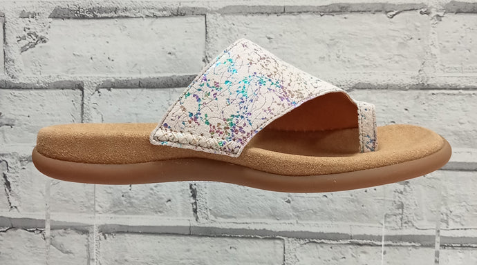 GABOR - 43.700.40 - LANZAROTE SLIP ON MULE - Nude/Multi Metallic