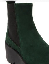 Load image into Gallery viewer, FLY London - BAGU233FLY - P501233024 - PULL ON WEDGE ANKLE BOOT - Forest Green
