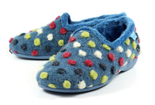 Load image into Gallery viewer, LUNAR - FELIX SLIPPER - Blue Multi Spot (NEW IN)