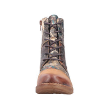 Load image into Gallery viewer, RIEKER - 94611-90 - LACE UP/ZIP ANKLE BOOT (Water Resistant) - Tan multi