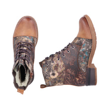 Load image into Gallery viewer, RIEKER - 94611-90 - LACE UP/ZIP ANKLE BOOT (Water Resistant) - Tan multi