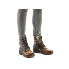 Load image into Gallery viewer, RIEKER - 94611-90 - LACE UP/ZIP ANKLE BOOT (Water Resistant) - Tan multi