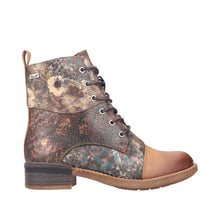 Load image into Gallery viewer, RIEKER - 94611-90 - LACE UP/ZIP ANKLE BOOT (Water Resistant) - Tan multi