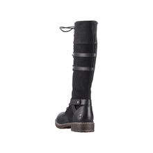 Load image into Gallery viewer, RIEKER - 94632-00 - LACE UP/ZIP LONG BOOT - Black (NEW IN)