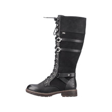 Load image into Gallery viewer, RIEKER - 94632-00 - LACE UP/ZIP LONG BOOT - Black (NEW IN)