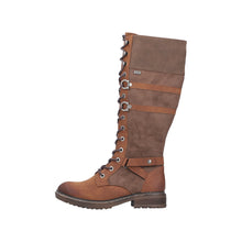 Load image into Gallery viewer, RIEKER - 94732-25 - LACE UP/ZIP KNEE HIGH BOOT (Water Resistant) - Brown