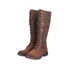 Load image into Gallery viewer, RIEKER - 94732-25 - LACE UP/ZIP KNEE HIGH BOOT (Water Resistant) - Brown