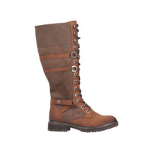 Load image into Gallery viewer, RIEKER - 94732-25 - LACE UP/ZIP KNEE HIGH BOOT (Water Resistant) - Brown