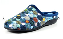Load image into Gallery viewer, LUNAR - CRACKLE MULE SLIPPER - Blue Multi (NEW IN)