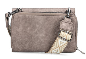 RIEKER - H1125-90 - CROSS BODY BAG - Metallic Platinum