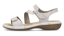 Load image into Gallery viewer, RIEKER - 659C7-81 - SANDAL - White (Beige crackle)