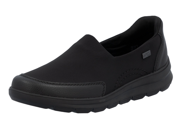 RIEKER - Z0054-00 - SLIP ON TRAINER (Water Resistant) - Black