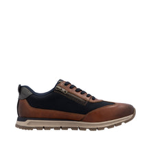 Load image into Gallery viewer, RIEKER - B0507-24 -  LACE-UP/ZIP SHOE - Brown/Navy (NEW IN)
