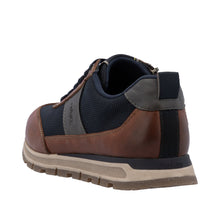 Load image into Gallery viewer, RIEKER - B0507-24 -  LACE-UP/ZIP SHOE - Brown/Navy (NEW IN)