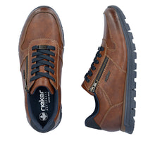 Load image into Gallery viewer, RIEKER - B0513-24 -   MENS LACE-UP/ZIP SHOE - Brown (NEW IN)