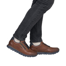 Load image into Gallery viewer, RIEKER - B0513-24 -   MENS LACE-UP/ZIP SHOE - Brown (NEW IN)