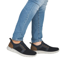 Load image into Gallery viewer, RIEKER - B7796-14 - SLIP ON SHOE - Navy/Tan