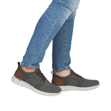 Load image into Gallery viewer, RIEKER - B7796-42 - SLIP ON SHOE - Grey/Tan