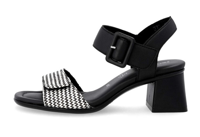 REMONTE - D1K51-03 - HEELED SANDAL - Black/Cream