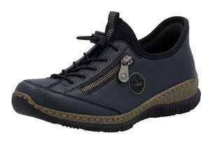 RIEKER - N3267-15 - SLIP ON TRAINER - Blue/Black