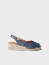 Load image into Gallery viewer, TONI PONS -Bernia-P - WEDGE ESPADRILLE SANDAL - Ocean Blue