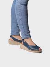Load image into Gallery viewer, TONI PONS -Bernia-P - WEDGE ESPADRILLE SANDAL - Ocean Blue