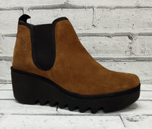 Load image into Gallery viewer, FLY London - BYNE349FLY - P501349025 - PULL ON WEDGE ANKLE BOOT - Tobacco