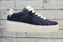 Load image into Gallery viewer, RIEKER ‘Evolution’ - W0501-14 - LACE UP TRAINER - Jeans/Off White