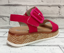 Load image into Gallery viewer, RIEKER - W0800-31 - WEDGE SANDAL - Fuchsia