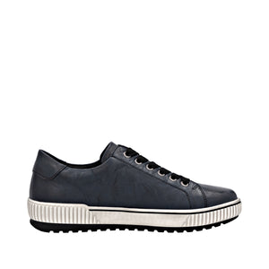 REMONTE - D0700-15 - ZIP/LACE TRAINER/SHOE - Water Resistant - Navy Blue