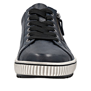 REMONTE - D0700-15 - ZIP/LACE TRAINER/SHOE - Water Resistant - Navy Blue