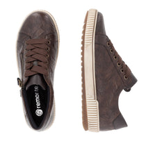 Load image into Gallery viewer, REMONTE - D0700-25 - ZIP/LACE SHOE - Water Resistant - Brown  (NEW IN)