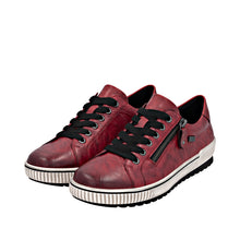 Load image into Gallery viewer, REMONTE - D0700-36 - ZIP/LACE TRAINER/SHOE - Water Resistant - Red
