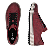 Load image into Gallery viewer, REMONTE - D0700-36 - ZIP/LACE TRAINER/SHOE - Water Resistant - Red