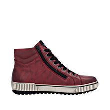 Load image into Gallery viewer, REMONTE - D0772-36 - ZIP/LACE BOOT - Water Resistant - Red