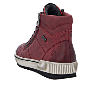 REMONTE - D0772-36 - ZIP/LACE BOOT - Water Resistant - Red