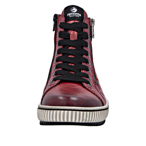 REMONTE - D0772-36 - ZIP/LACE BOOT - Water Resistant - Red