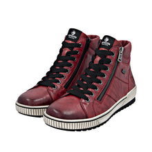 Load image into Gallery viewer, REMONTE - D0772-36 - ZIP/LACE BOOT - Water Resistant - Red