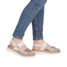 Load image into Gallery viewer, REMONTE - D0Q59-60 - SANDAL - Beige/Gold multi