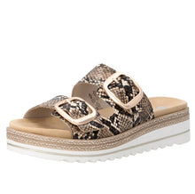 Load image into Gallery viewer, REMONTE - D0Q66-25 - MULE SANDAL -  Brown Snake print