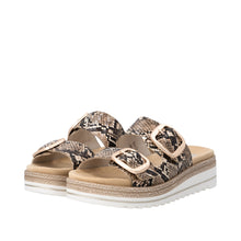 Load image into Gallery viewer, REMONTE - D0Q66-25 - MULE SANDAL -  Brown Snake print