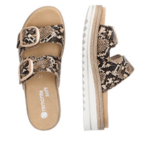 Load image into Gallery viewer, REMONTE - D0Q66-25 - MULE SANDAL -  Brown Snake print