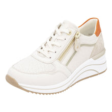 Load image into Gallery viewer, REMONTE - D0T10-80 - LACE UP/ZIP TRAINER - Off White Multi
