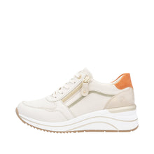 Load image into Gallery viewer, REMONTE - D0T10-80 - LACE UP/ZIP TRAINER - Off White Multi